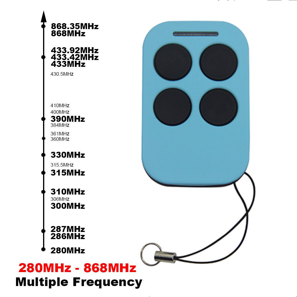Multi-frequency Universal Garage Control Door Remote Controller 280-868mhz Gate Control 433mhz 315 390 Rfid Copier Duplicator