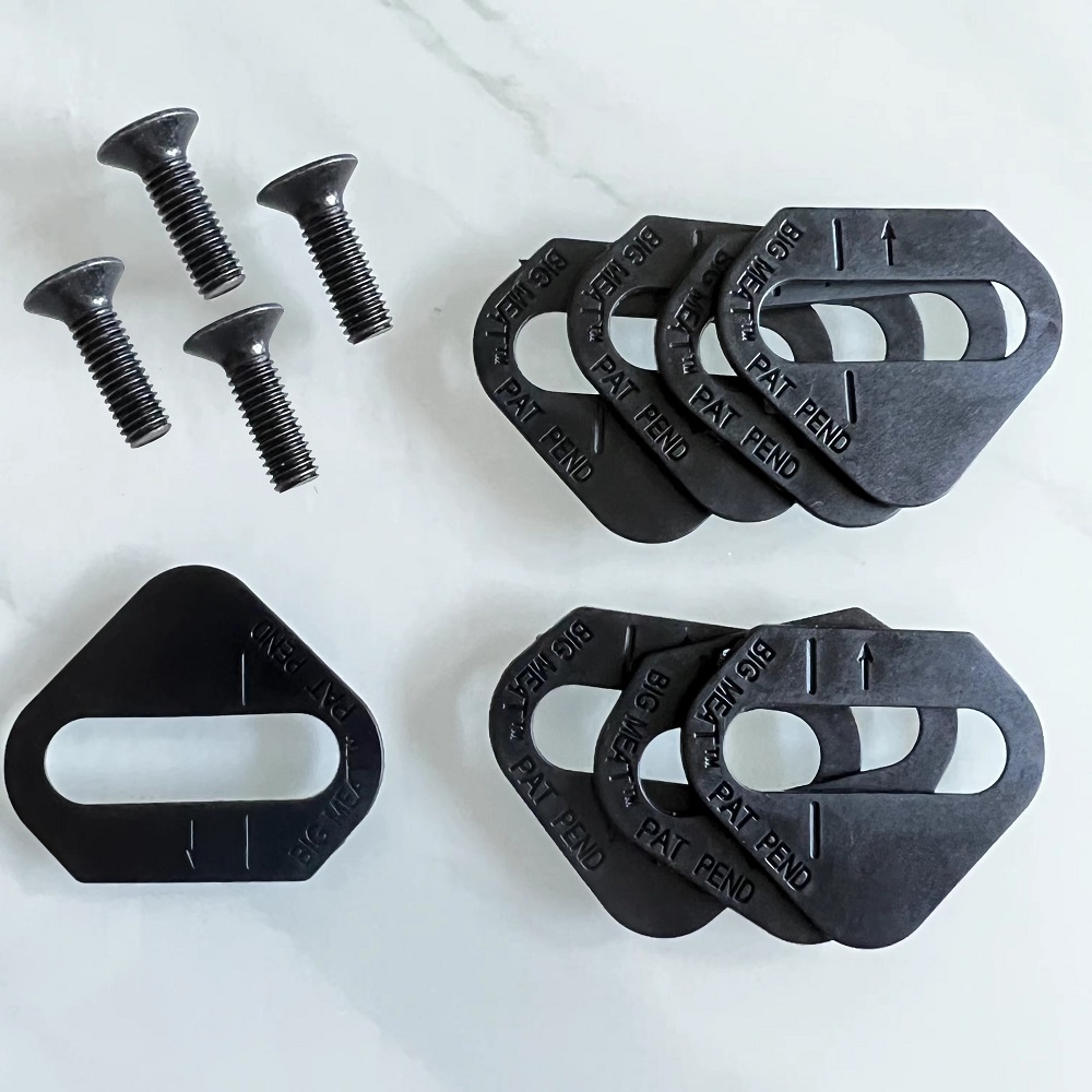 BikeFit Cleat Wedges for Shimano Road SPD-SL & MTB SPD ATAC SpeedPlay Crank Bros Cleats 8 pcs/Pack Bike Fitting