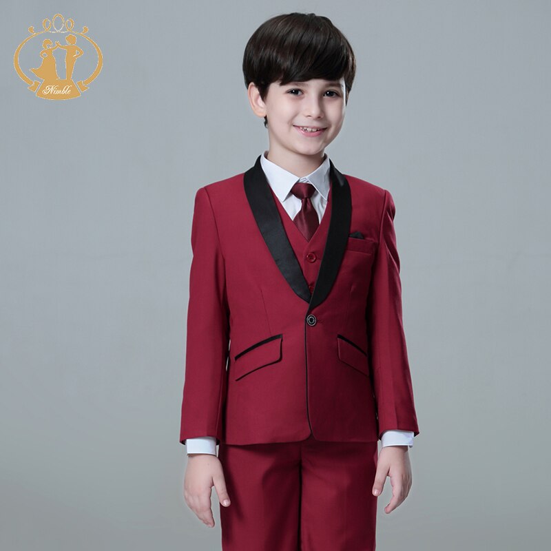 5 st/set pojkar kostymer för bröllop barn bal kostymer bröllop kostymer barn blazers pojkar kläder set pojke formell klassisk kostym