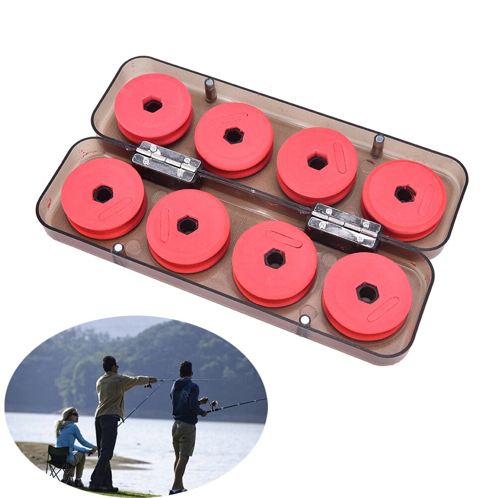 8/16 stk skum viklebrett fiskelinje trådaksel spole spoler takle boks: 8 stk