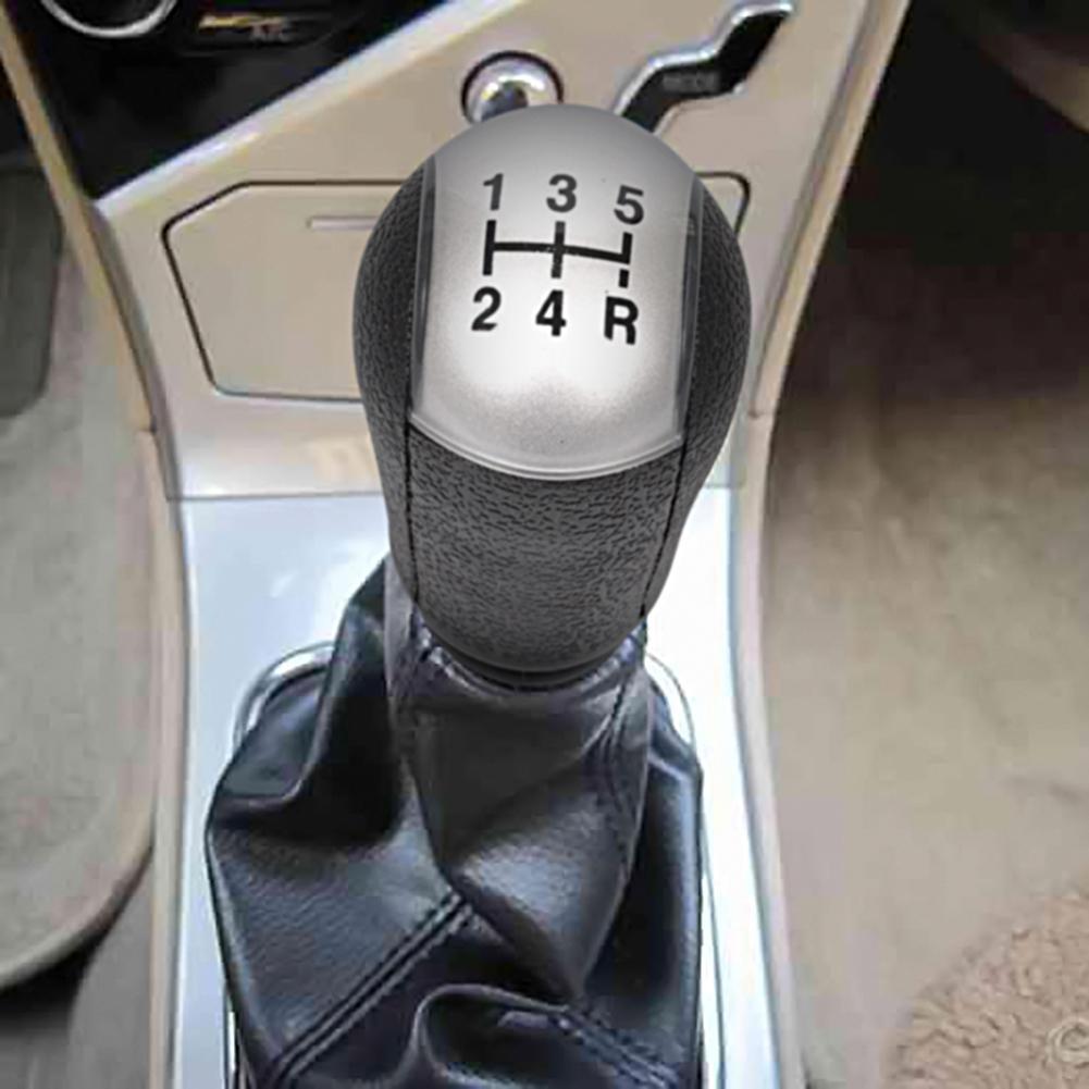 5 Speed Manual Car Gear Shift Knob For Ford Focus Mondeo MK3 S-MAX C-MAX Mustang Galaxy Fiesta MK6 Transit Black/Silver