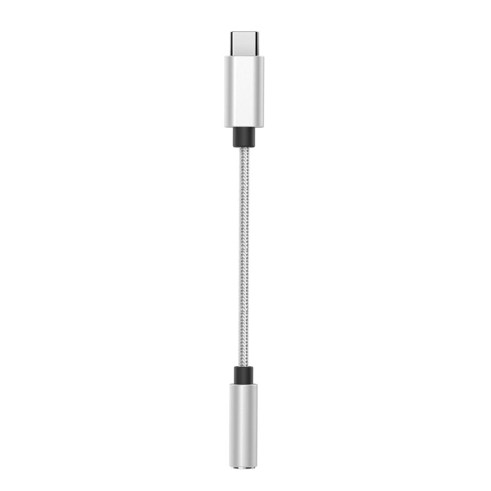 Type-C Naar 3.5Mm Audio Adapter Kabel Hoofdtelefoon Adapter Call Lijn Uitstekende Afwerking Plug En Play Kabel: silvery