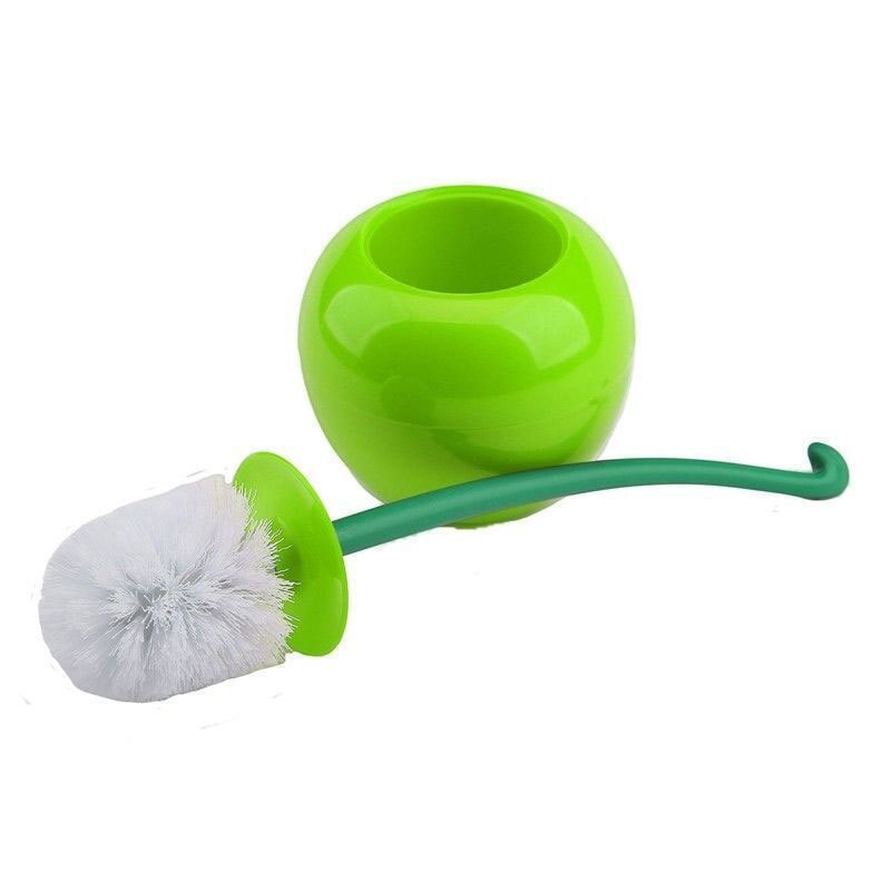 Cute Cherry Shaped Toilet Brush Holder Set Bathroom Cleaning Kit Cleaner Household Toilet Cleaning Brushes C1086 f