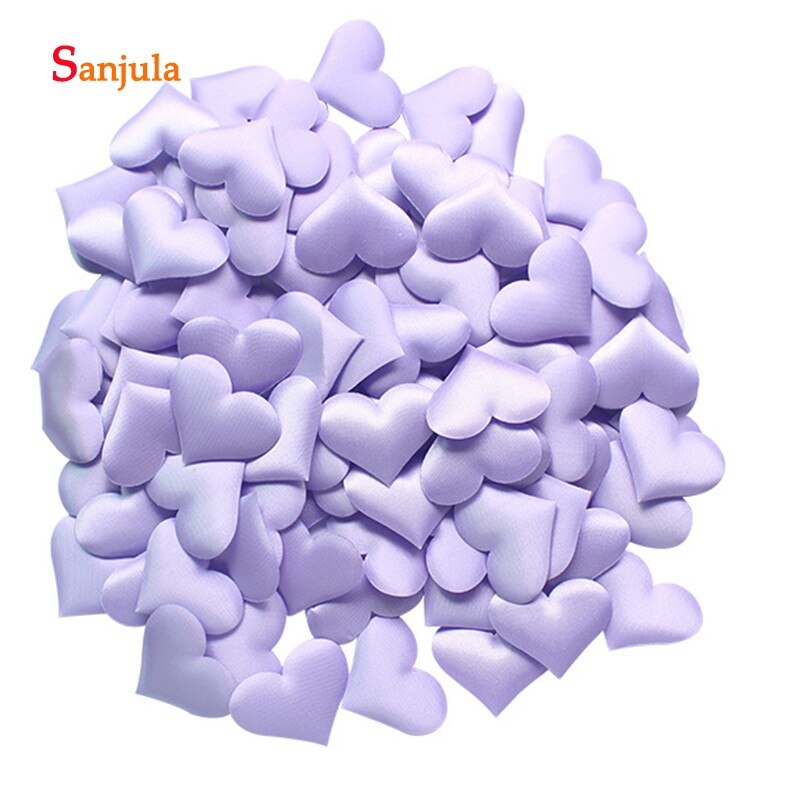 200 Peças da Forma Do Coração Pétalas de Rosa 2019 Recém Acessórios Para Festa de Casamento Decoração Artificial 2 cm * 2 centímetros Pano Esponja mariage RS04: ROXO