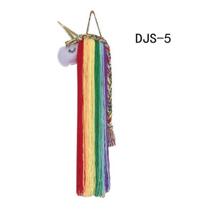 INS-horquillas de unicornio de fieltro para niños, accesorios para el cabello, cinturón de almacenamiento para colgar en la pared, tiara, cinturón de acabado, estante de acabado: 5
