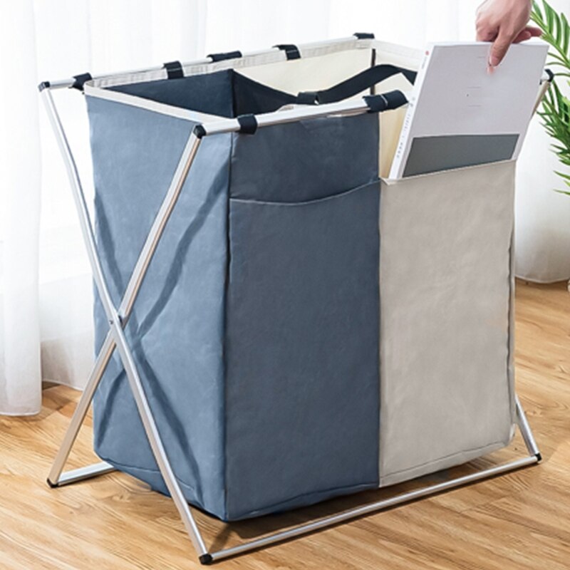 Large Compartments Waterproof Foldable Oxford Cloth Laundry Basket