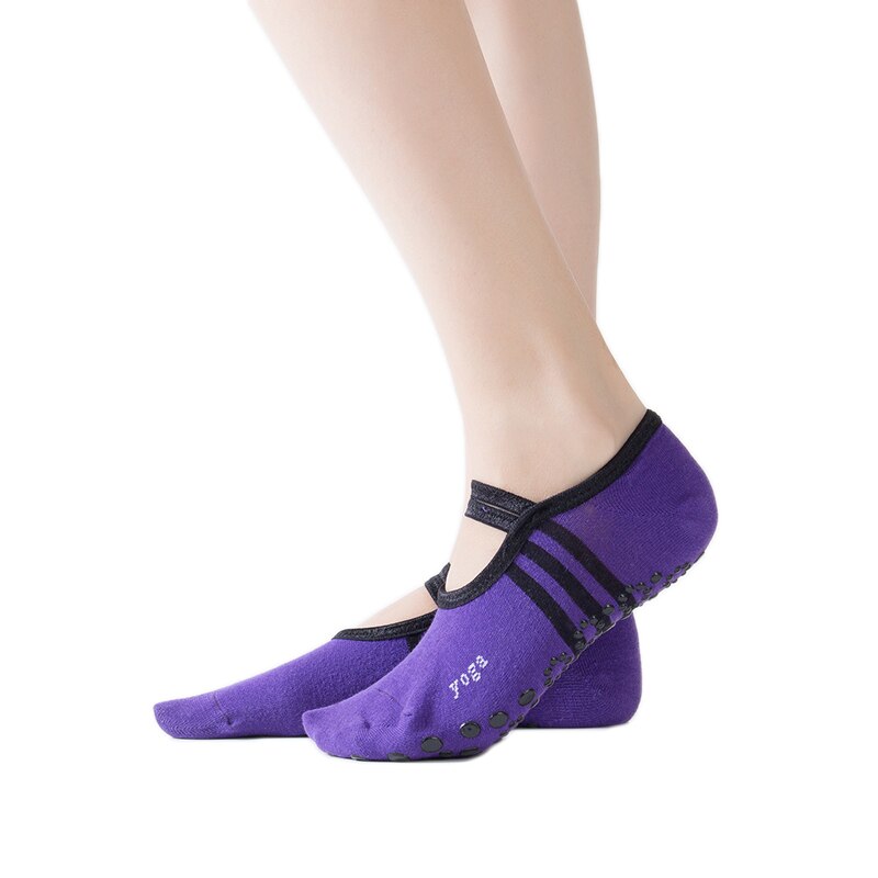 Calze da Yoga calze antiscivolo da donna Pilates Fitness balletto esercizio palestra abbigliamento sportivo calze sportive: 03