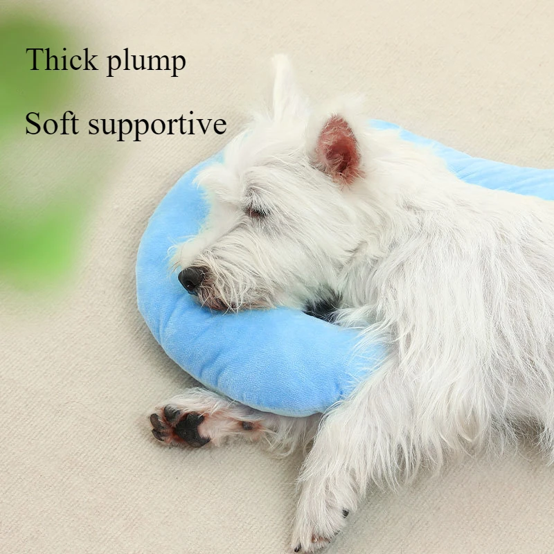 Almohada para perro, juguete Universal para las cuatro estaciones, estera divertida para mascotas, almohada para el cuello, manta de verano para gato durmiendo, suministros para nido de perro