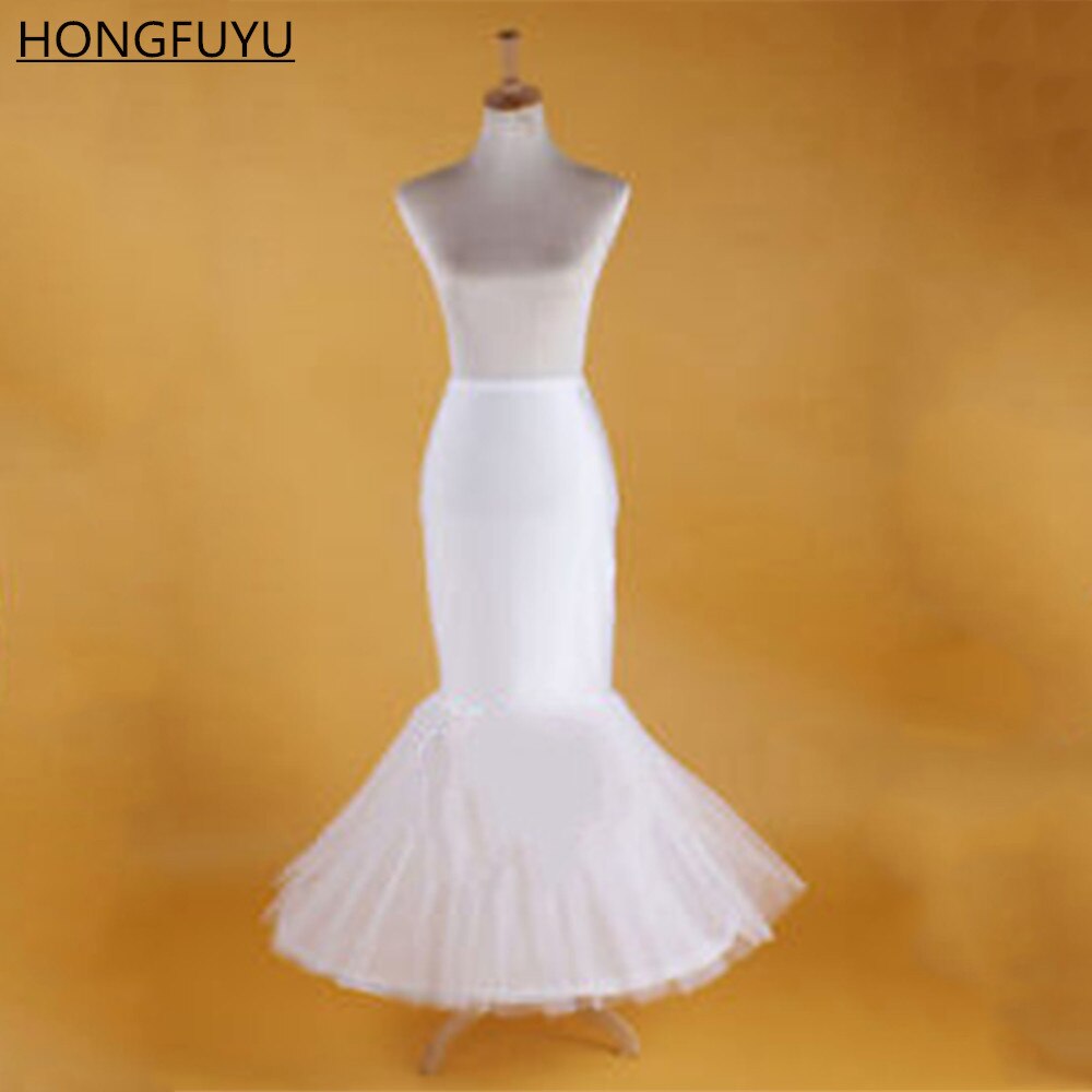 HONGFUYU Bridal Hoop Skirt Wedding Petticoat Accessories Crinoline Slip White In Stock: 14