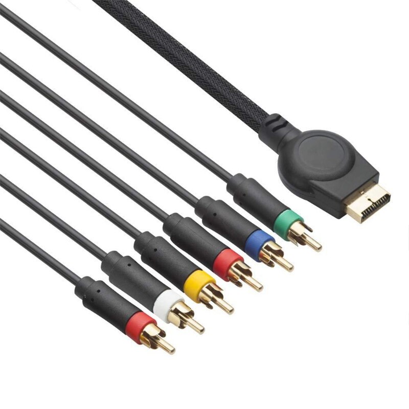 Professionele Component Av Kabel (6 Voeten) Hoge Resolutie Hdtv Component Rca Audio Video Kabel Compatibel Met PS3, PS2