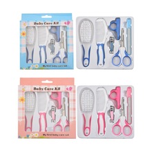 6 Pcs Baby Nail Hair Daily Care Kit Newborn Kids Grooming Brush and Manicure Set