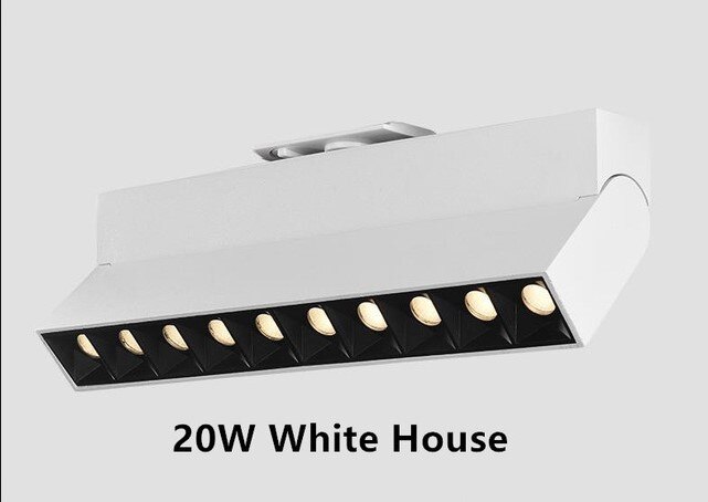 20W 12W 6W Dimbare LED Spot Light 2 Draden LED Track Verlichting AC85-265V LED Plafond Lamp voor thuis Kleding Schoenen Winkel Winkels 1pc: 20W White House / 3000K Dimmable