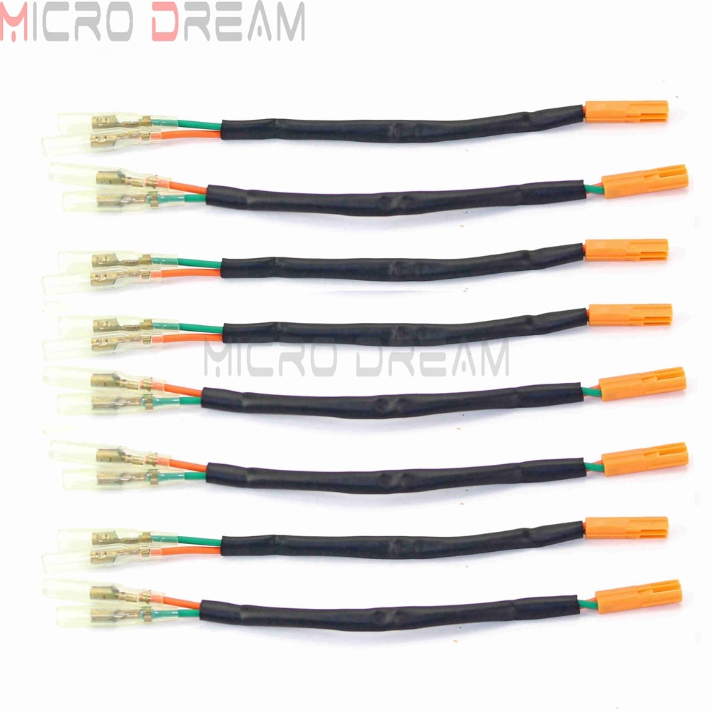 2 Pin Plug Turn Signal OEM Indicators Wire Adapter Plugs Universal for Honda CB/CBR 400 600 650 1000 RR/X/F VT VTX1300 VTX1800