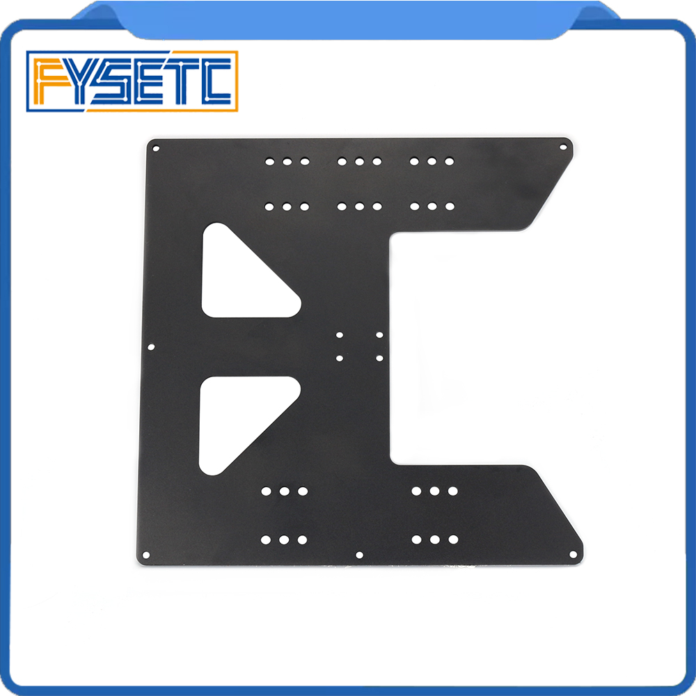 Black Upgrade Y Carriage Anodized Aluminum Plate For A8 Hotbed Support For Prusa I3 Anet A8 3D Printers
