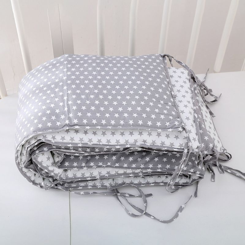 de estrellas nórdico grueso para cama de bebé, Protector para cuna alrededor de cuna, almohadas protectoras para recién nacidos, decoración para habitación