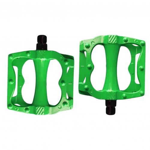 1 Pair Colourful Mountain Bike Fixed Cog Road Cycle Aluminum Pedal Bicycle Parts: Green