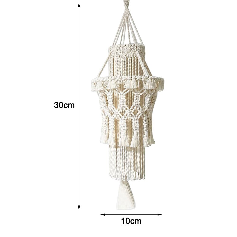 Boheme indretning macrame gobelin lampeskærm lampe skorsten hængende væg håndvævet lysekrone værelse kaffe restaurant boligindretning