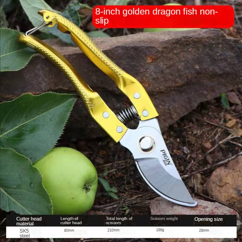 Pruning Fruit Tree Pruning Shears Gardening Pruning Branches Garden Labor-saving Pruning Shears Household Tools Scissor Artifact: YELLOW