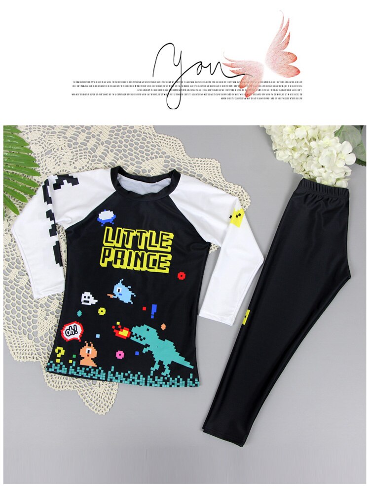 Bañadores abiertos para niña, trajes de baño pequeños y medianos de manga larga para niño, protector solar y secado rápido para buceo, trajes de surf: XXXL