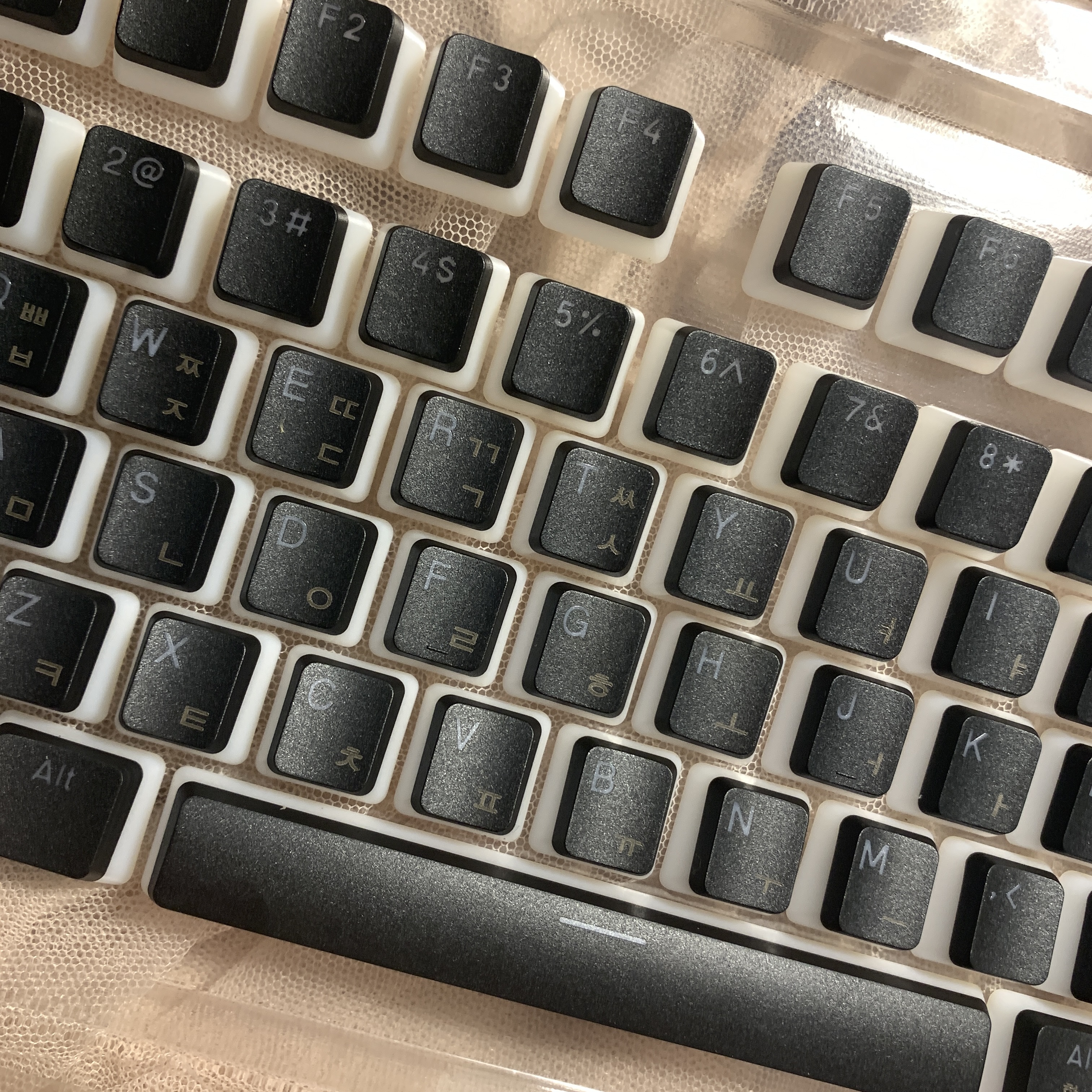 Keycaps Korean/Russian OEM PBT 117 Keys Pudding Keycap For Corsair MX Switch Mechanical Keyboard Gamer Backlit Keyboards Switch: green