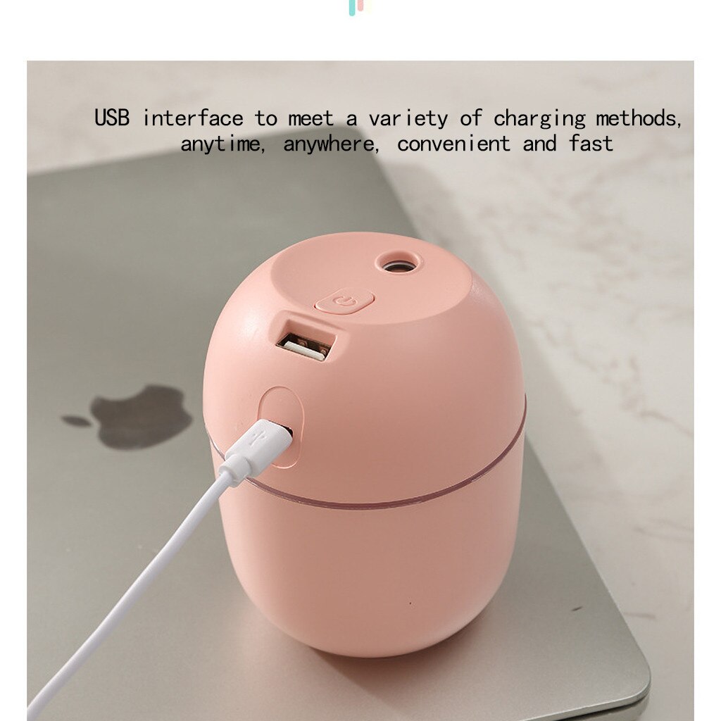 L40 Ultrasonic Mini Air Humidifier 200ML USB Fogger Mist Maker with LED Night Lamp Aroma Essential Oil Diffuser for Home Car