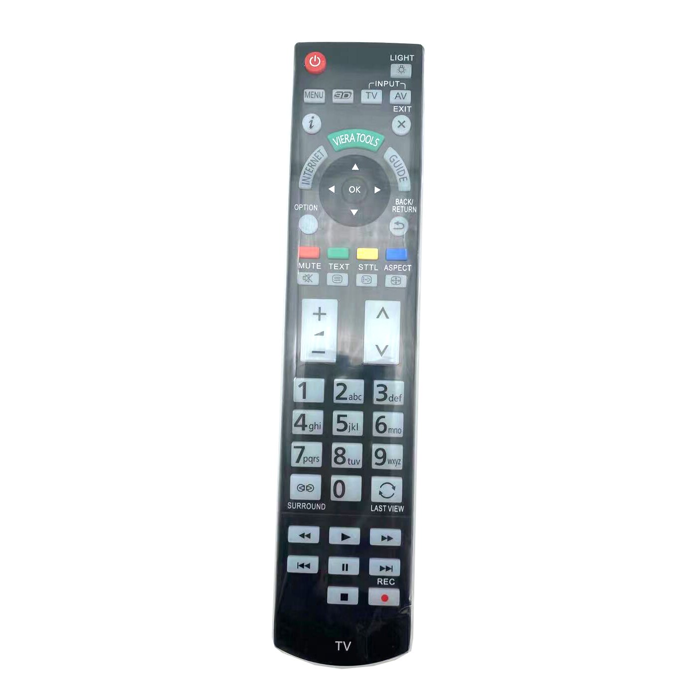 Erstatningsfjernbetjening til panasonic  n2 qayb 000715 til tx -l42 etw 50 tx-p50 vt 50b tx -p50 st 30b led 3d tv