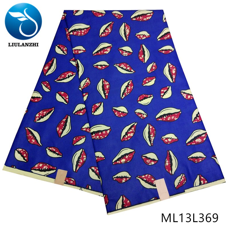 Liulanzhi afrikansk ankara vokstryk i stofstil polyestervoks ankara  ml13 l 368: Ml13 l 369