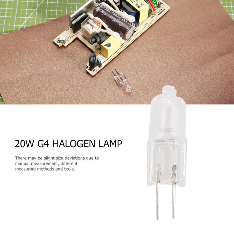 1pc G4 Lamp 12V 360 Beam JC Type G4 Halogeen Lampen Dimbare 20W Clear Elke Lamp Met een Innerlijke Doos RA100 Dimbare