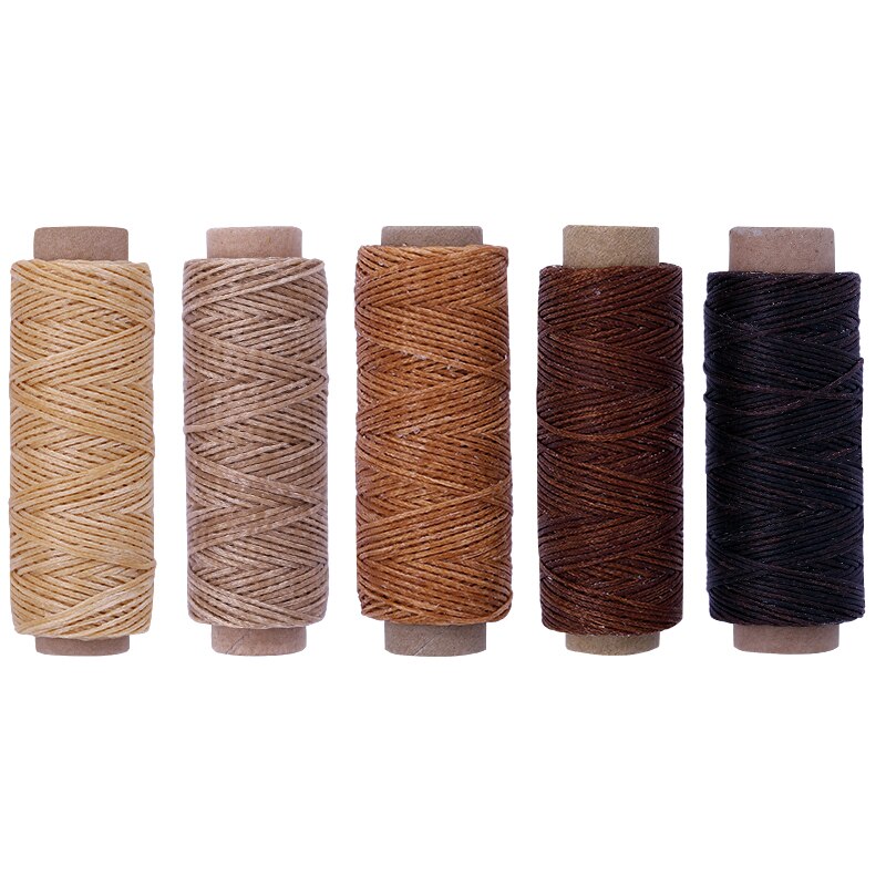 KAOBUY Colors Waxed Thread Leather Sewing Thread,Hand Stitching Thread For Hand Sewing Leather and Bookbinding: type 1