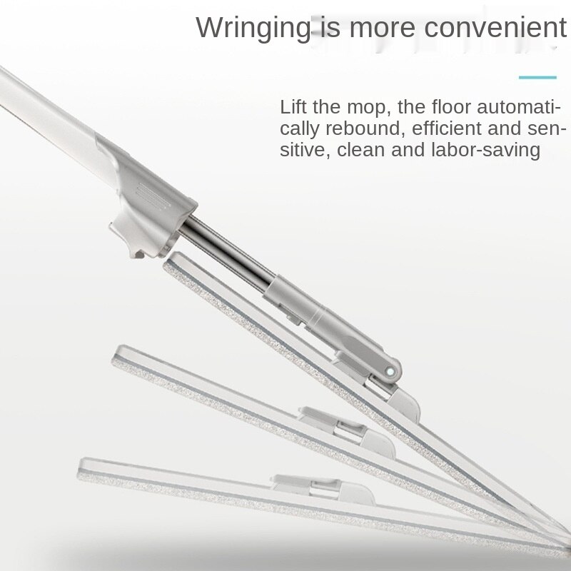 Balai serpillière plat pour le nettoyage des sols, avec 2 pièces en tissu microfibre, deux tailles, modèle