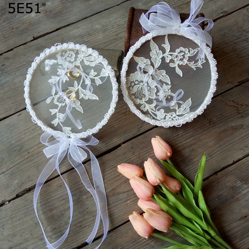 Handgemaakte Bruiloft props ring instellen ring doos creatieve bruiloft ambachten diameter17cm