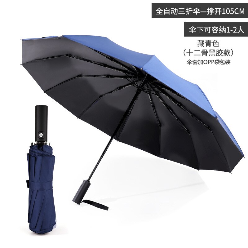 Paraplu Mannen Parasol Sombrillas Para Lluvia Uc Mannen Kinderen Paraplu Voor Meisjes Clear Regen Kids Zomer Parasol Kleine Zonnescherm: Navy blue