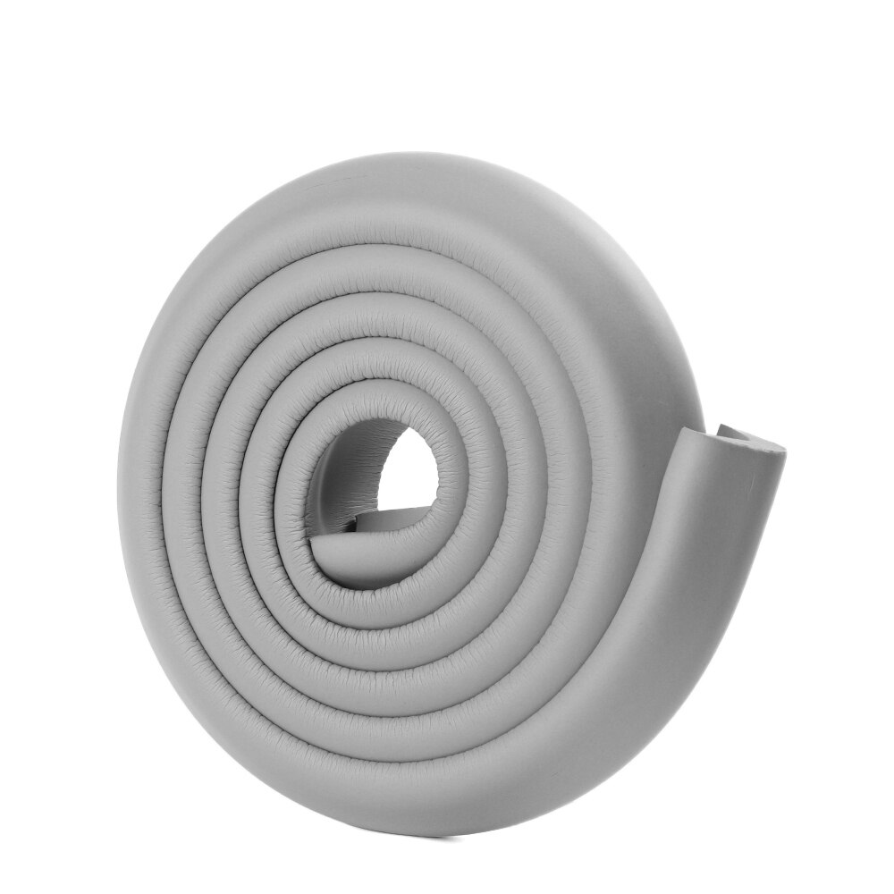 1 Set 2M Kinderen Beschermen Botsing Tafel Guard Strip Baby Veiligheid Glas Edge Corner Schuim Bumper Met Tape Tafel edge Guard Strip: Grijs