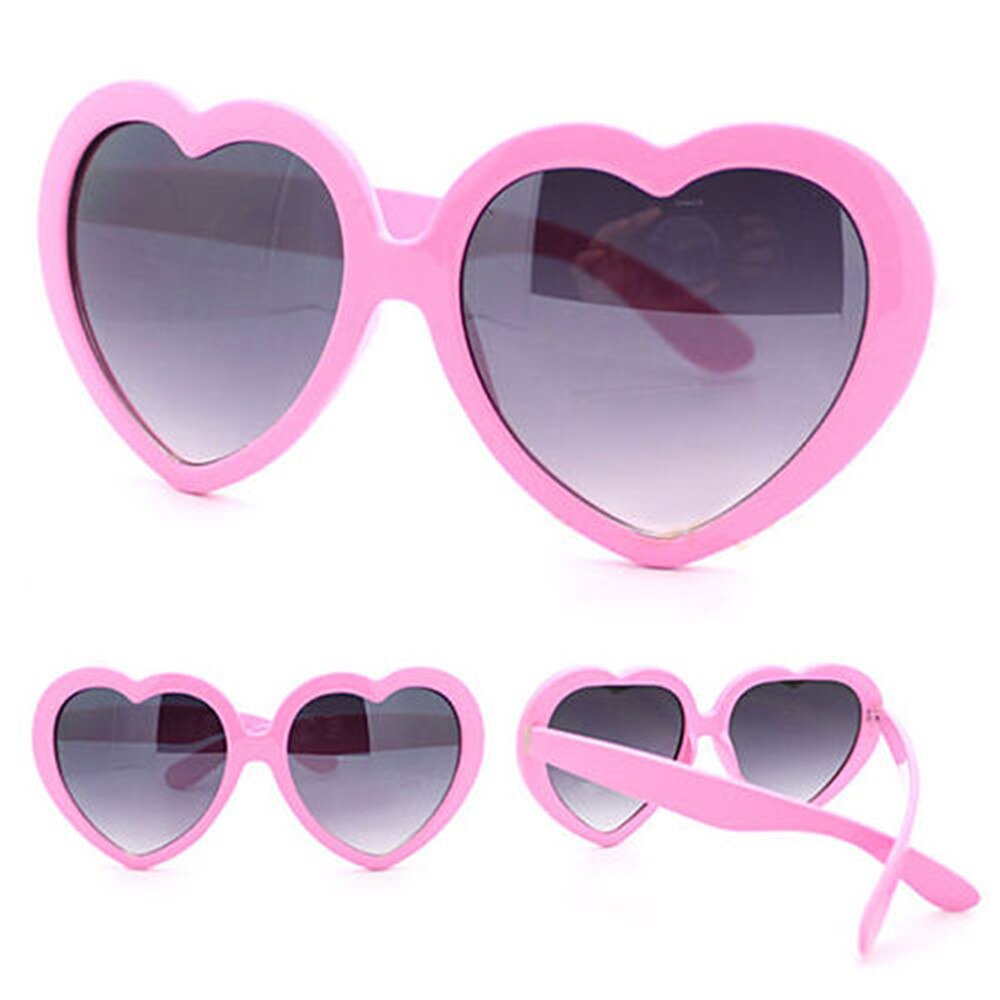 Sjove hjerteformede solbriller kvinder sommer retro kærlighed hjerteform solbriller damer shopping solbriller driverbriller
