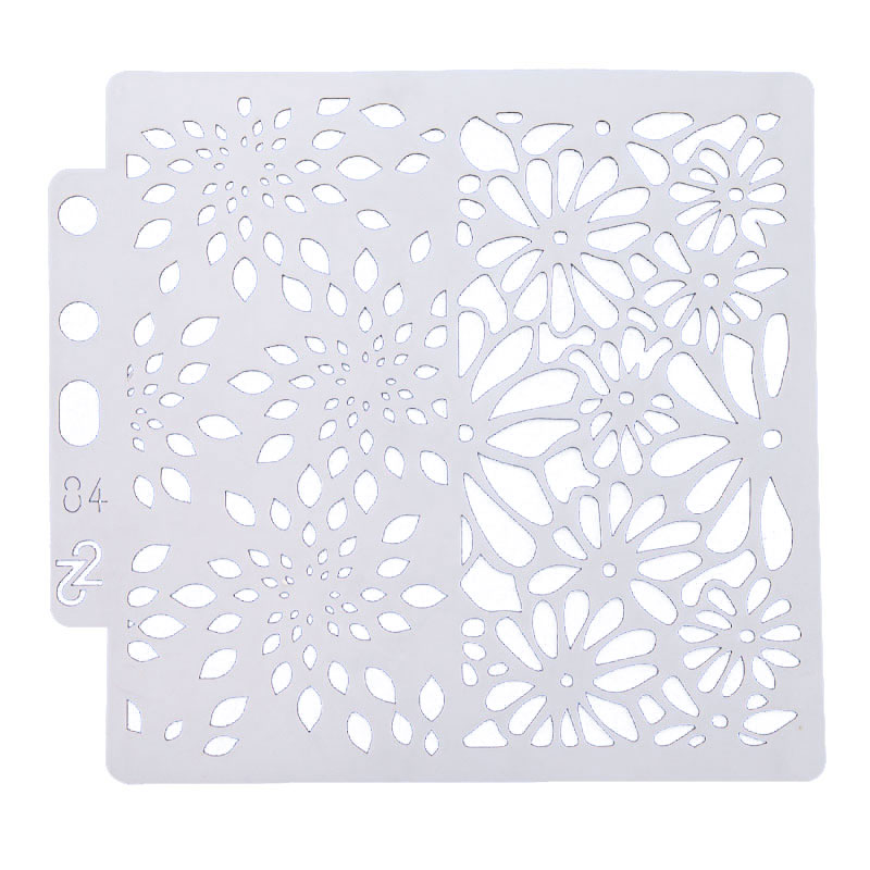 Dolce Vita Blume Sammelalbum Schablone Haus Vogel Kuchen Dekorieren Werkzeug DIY Dekorieren Fondant aufbringen Druck sprühen Vorlage: s84