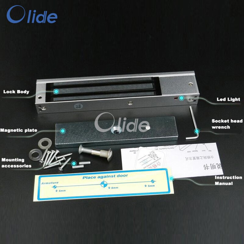 Swing Door Lock System / Magnetic Lock For Swing Door