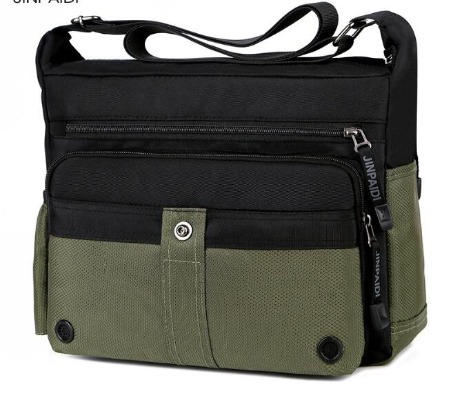 casual shoulder bag large capacity outdoor Oxford cloth messenger bag men's business briefcase