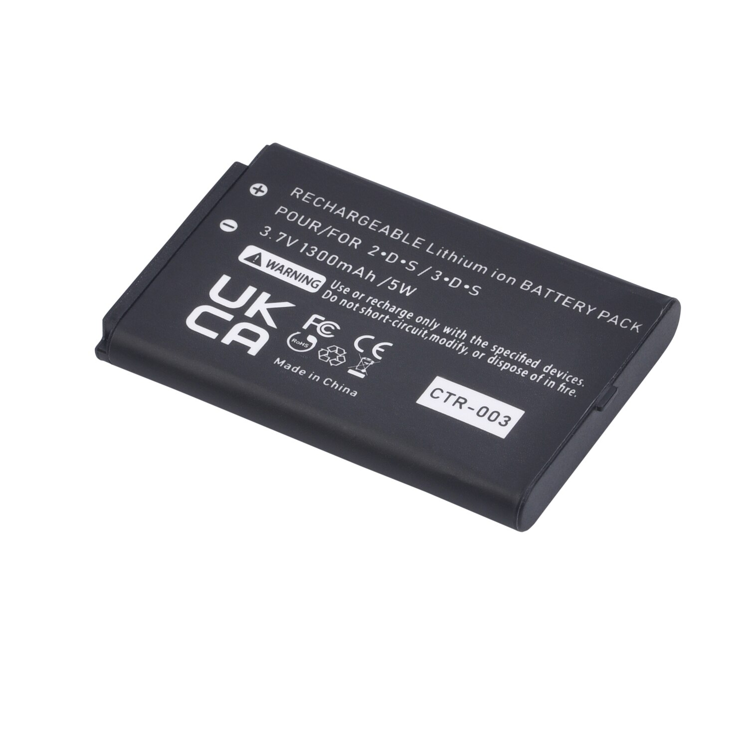 1 PIÈCES 1300mAh CTR-003 Batterie Rechargeable pour Nintendo 2DS 3DS Contrôleur
