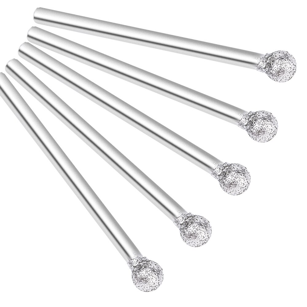 5pcs Diamond Milling Cutters for Manicure Ceramic Nail Drill Bits Manicure Cuticle Clean Bit Elecric Machine Pedicure Accessory