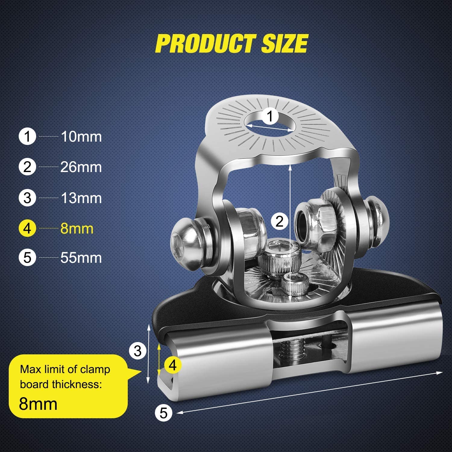 Soporte de montaje de luz de trabajo LED, abrazadera para todoterreno, SUV, ATV, 4WD, Universal, 4x4, accesorios para automóvil, soporte de foco