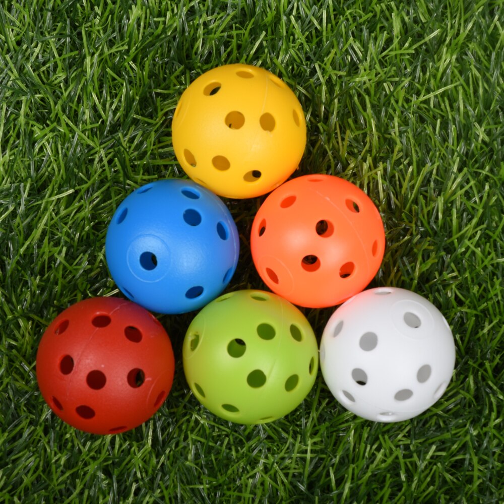 10Pcs 41mm Golf Training Balls Plastic Airflow Hollow with Hole Golf Balls Outdoor Golf Practice Balls Golf Accessories
