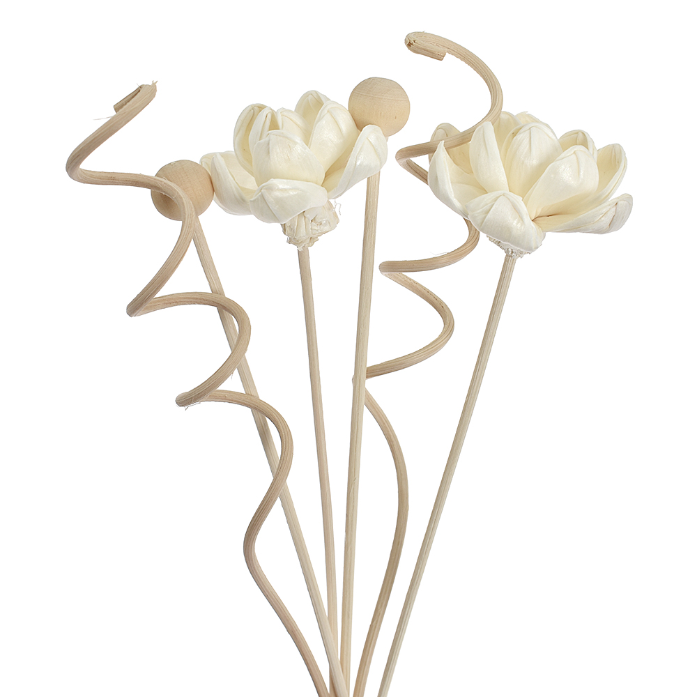 6 stk. /8 stk. /9 stk. kunstige blomster rattan rør duft aroma diffuser refill stick gør-det-selv blomster
