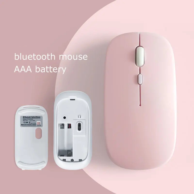 Draadloze Bluetooth-compatibele muis Draagbare ergonomische computermuizen voor laptop iPad Tablet PC Mobiele telefoon Kantoorgamingmuis