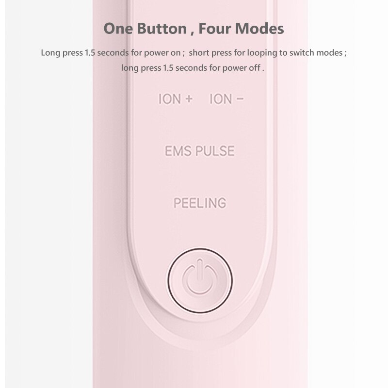 Inface-Depurador ultrasónico de iones para piel, pala exfoliante, elimina arrugas y puntos negros, instrumento limpiador de poros faciales