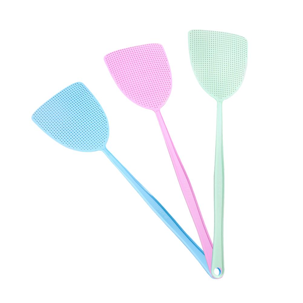 Matamoscas de plástico grueso, matamoscas para mosquitos, Control de plagas, mata insectos, accesorios de cocina para el hogar, 3 uds.: Default Title