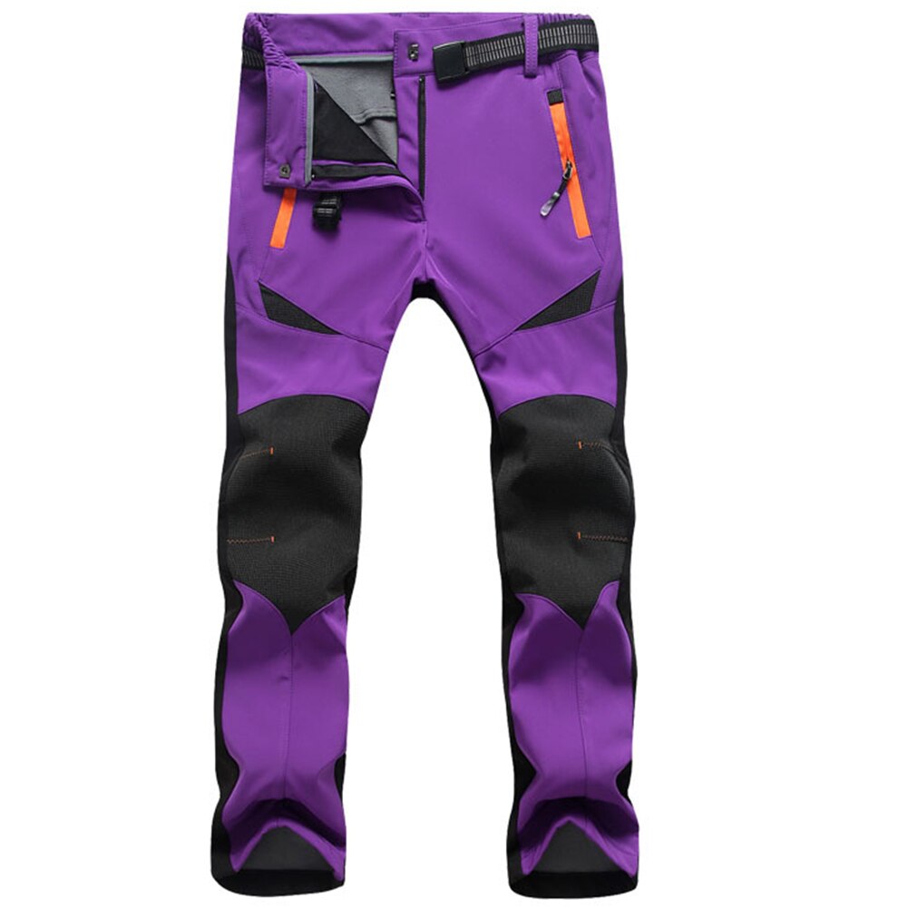 Camping Women Ski Pants Sports Waterproof Insulated Outdoor Hiking Lined Warm Fleece Softshell Windproof Climbing Walking Snow