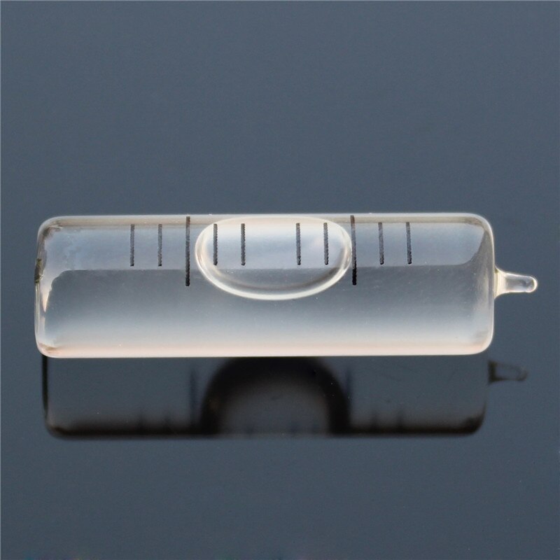 Glas horisontell pärla mini liten vattenpass hög precision nivå bubbla bärbar bubbelnivå diameter 10.5mm: 10.5 x 37(1.5mm) w