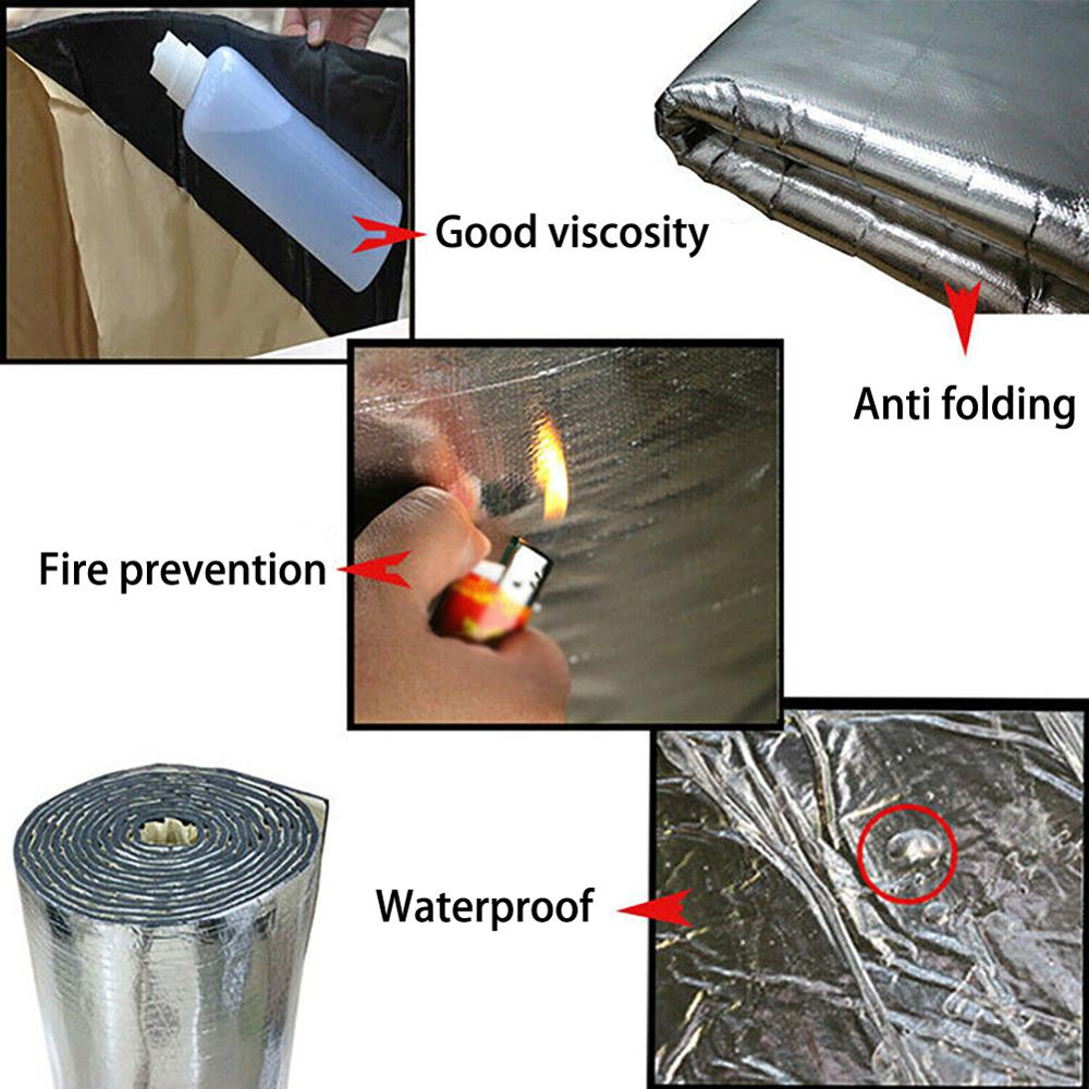 10mm Car Truck Firewall Heat Sound Deadener Insulation Mat Noise Insulation Wool Car Heat Sound Thermal Proofing Pad 40*100cm