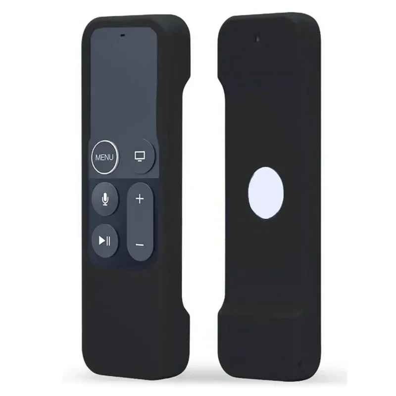 Colorful Silicone Protective Case Cover Anti-fall Skin for Apple TV 4 Remote Control Dust-proof Waterproof Protector Cover: WHITE
