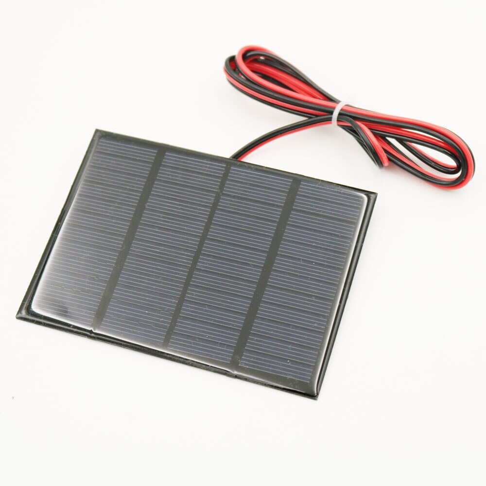 12V 1.5W 125mA Zonnepaneel Polysilicium Diy Acculader Kleine Mini Solar Batterij Kabel Dc Interface Speelgoed Solar licht